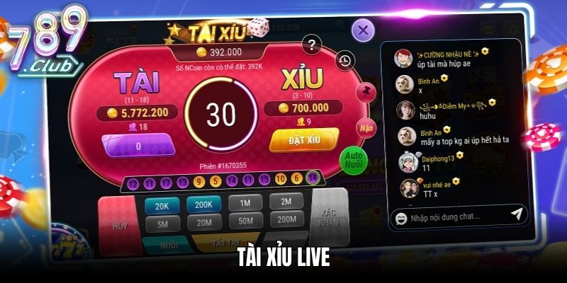 Tài Xỉu Live